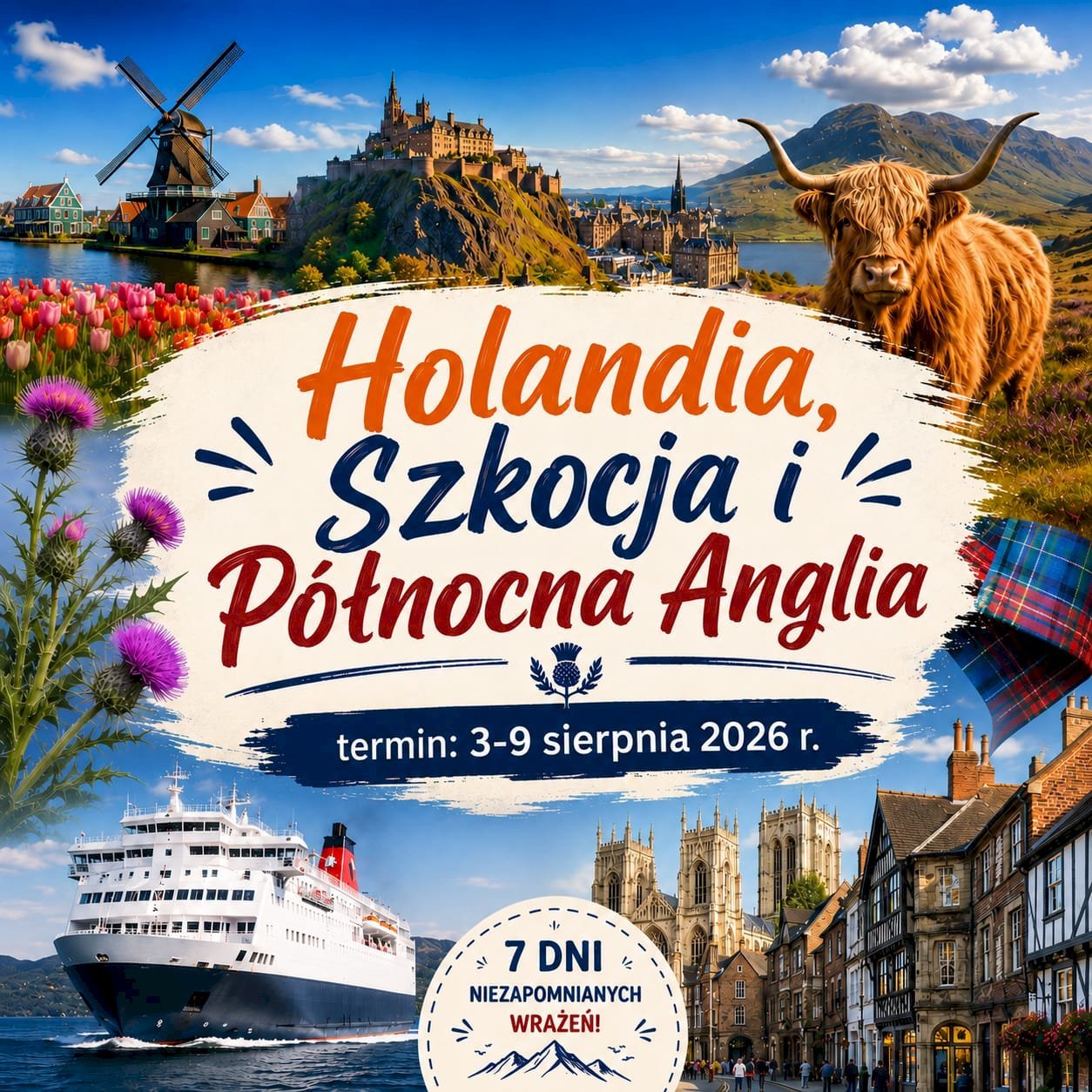 Szkocja i Północna Anglia 7 dni